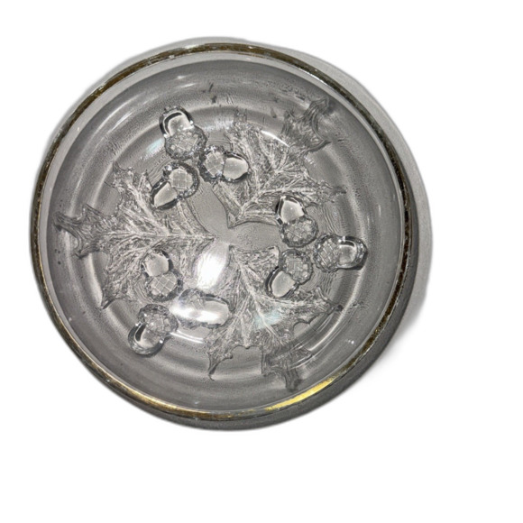 Vintage Small Clear Federal Glass Decorative Bowl- 6 inches wide & 1.5" tall - Picture 2 of 4